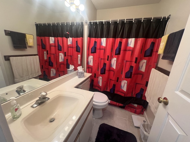 8B Deer Crk, Dover, VT 05356 - full bath with tile patterned floors, vanity, and a shower with curtain