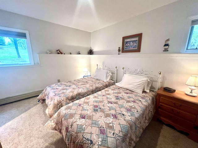 8B Deer Crk, Dover, VT 05356 - carpeted bedroom featuring baseboard heating