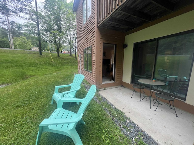 8B Deer Crk, Dover, VT 05356 - patio / terrace with a lawn and a patio
