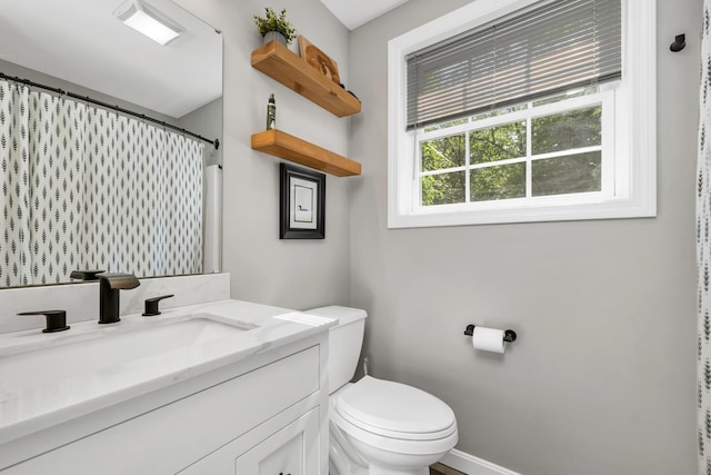 16 Damsite Rd, Barnstead, NH 03225 - full bathroom featuring vanity and a shower with shower curtain