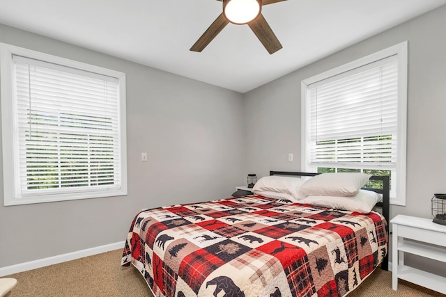 16 Damsite Rd, Barnstead, NH 03225 - carpeted bedroom with a ceiling fan and baseboards