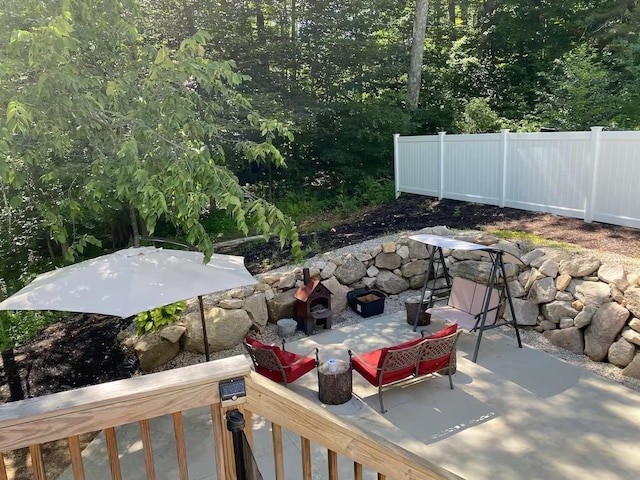 16 Damsite Rd, Barnstead, NH 03225 - view of patio