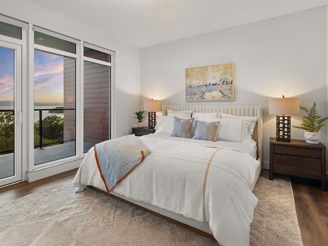 125 Cambrian Way Unit 610, Burlington, VT 05401 - bedroom featuring wood finished floors and access to exterior