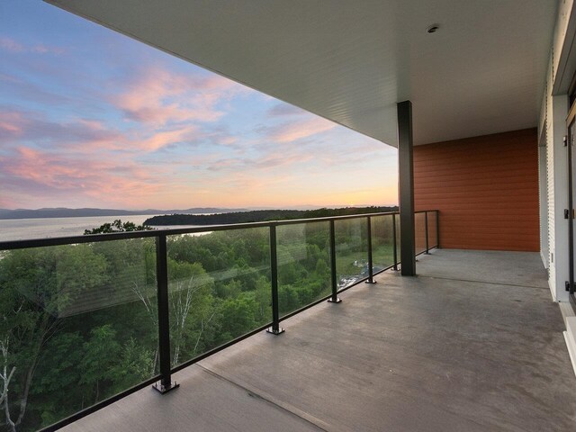 125 Cambrian Way Unit 610, Burlington, VT 05401 - balcony at dusk with a water view