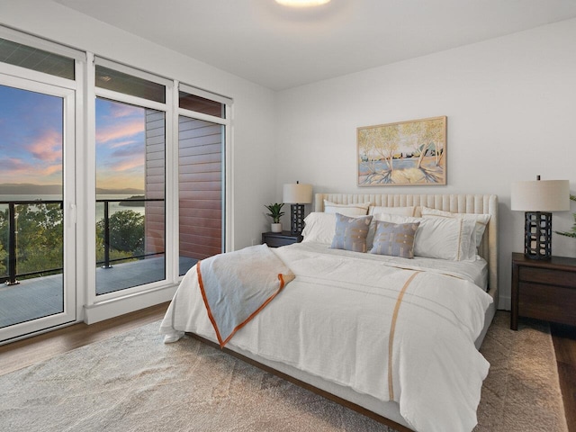 125 Cambrian Way Unit 610, Burlington, VT 05401 - bedroom featuring wood finished floors and access to outside