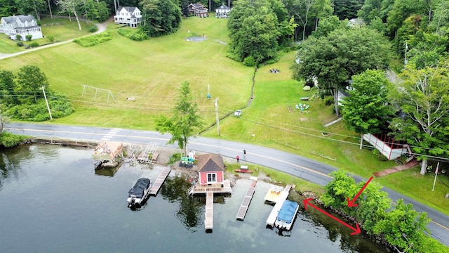1056 Point Of Pines Rd, Castleton, VT 05735 - drone / aerial view of a large body of water