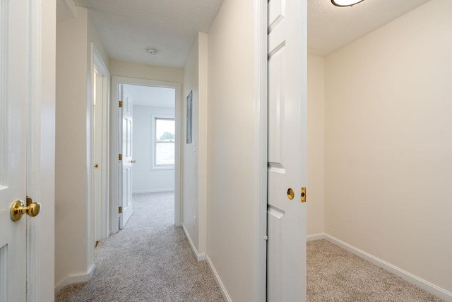 129 Fisherville Rd Unit 26, Concord, NH 03303 - hallway with light colored carpet and a textured ceiling