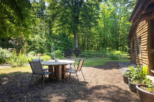 30 W Rd, Hubbardton, VT 05743 - view of yard featuring outdoor dining space