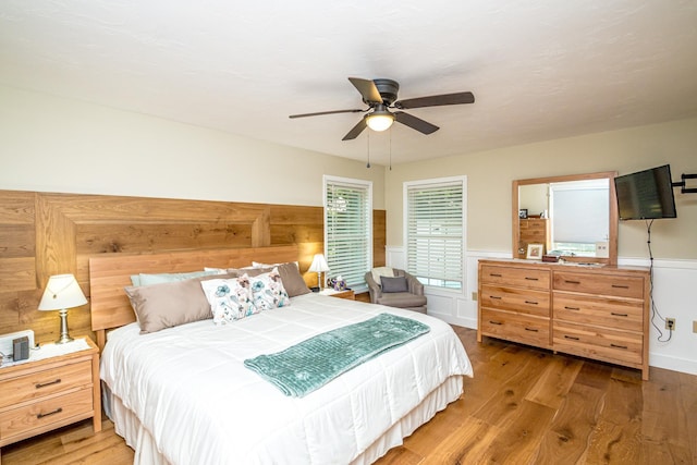11 Captain Lovewell Ln, Ossipee, NH 03814 - bedroom featuring wood finished floors and ceiling fan