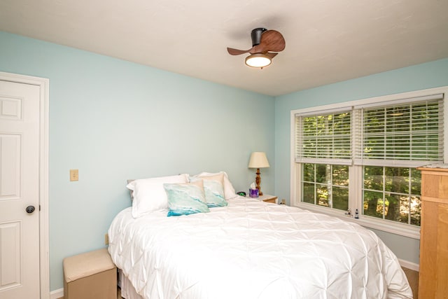 11 Captain Lovewell Ln, Ossipee, NH 03814 - bedroom featuring baseboards and a ceiling fan