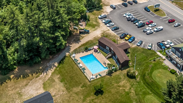 11 Captain Lovewell Ln, Ossipee, NH 03814 - aerial view of a pool
