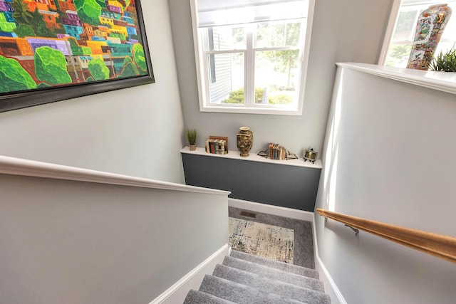 25 Reserve Way Unit 60, Milford, NH 03055 - stairs with carpet and baseboards
