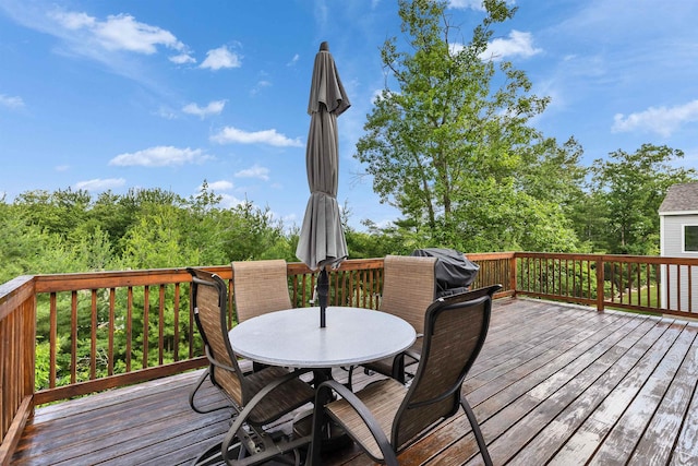 25 Reserve Way Unit 60, Milford, NH 03055 - wooden deck featuring outdoor dining space
