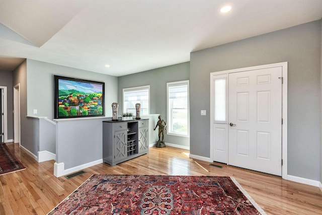25 Reserve Way Unit 60, Milford, NH 03055 - entryway with light wood-style flooring and recessed lighting
