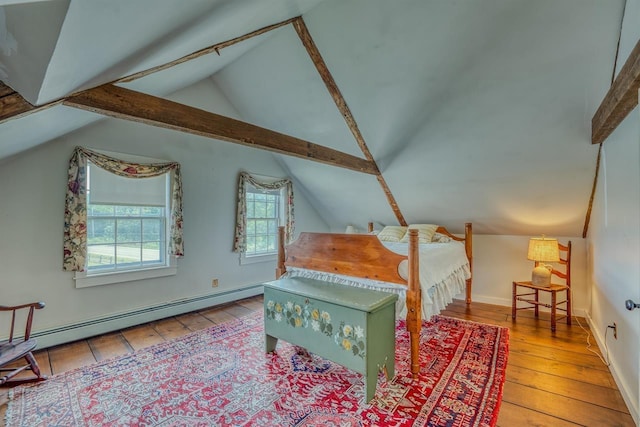 3247 Rte 302, Lisbon, NH 03585 - bedroom with hardwood / wood-style flooring and baseboard heating