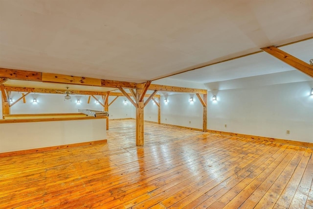 3247 Rte 302, Lisbon, NH 03585 - finished below grade area featuring wood-type flooring