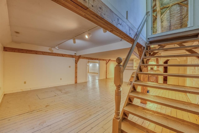 3247 Rte 302, Lisbon, NH 03585 - stairs featuring hardwood / wood-style floors