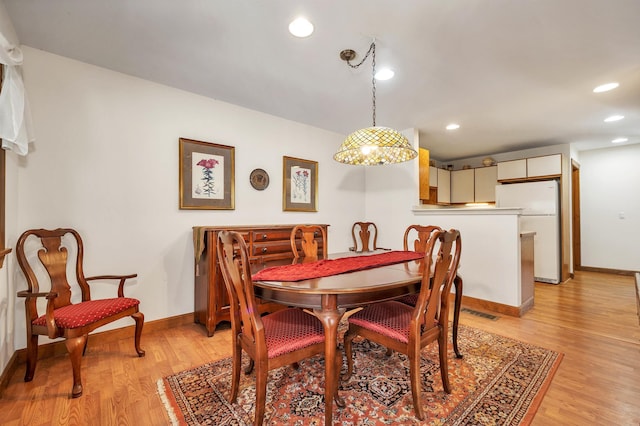 107 Peaked Hill Rd, Hopkinton, NH 03229 - dining room featuring light wood-style flooring and recessed lighting