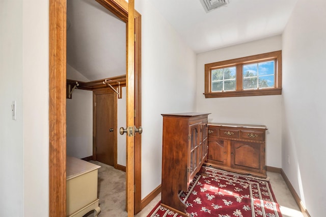 107 Peaked Hill Rd, Hopkinton, NH 03229 - bathroom featuring baseboards and vaulted ceiling
