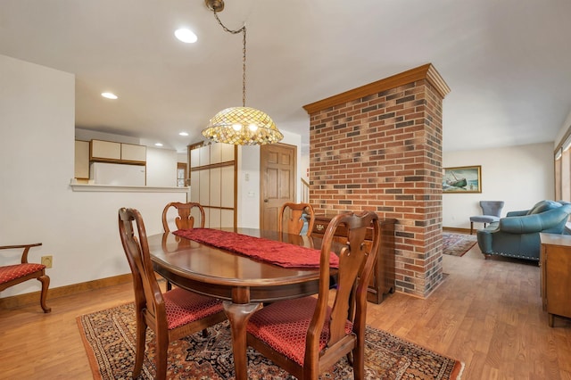 107 Peaked Hill Rd, Hopkinton, NH 03229 - dining space featuring light wood-style floors and recessed lighting