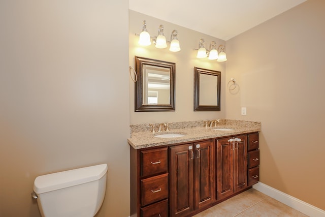 2C Manor Dr, Hooksett, NH 03106 - bathroom with double vanity and tile patterned floors