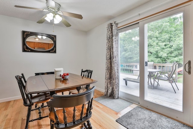 22 Pelham Rd, Hudson, NH 03051 - dining room featuring light wood-style flooring and a ceiling fan