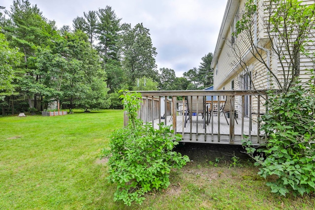 22 Pelham Rd, Hudson, NH 03051 - view of grassy yard featuring a wooden deck