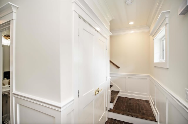 50 Newfields Rd Unit A, Exeter, NH 03833 - walk in closet with dark wood-style flooring