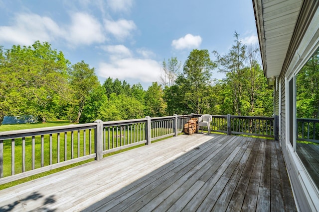 626 County Rd, New London, NH 03257 - wooden deck with a yard