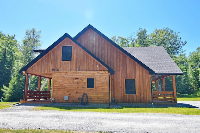 00 Serenity Ln, Lisbon, NH 03585 - view of side of property featuring a shingled roof