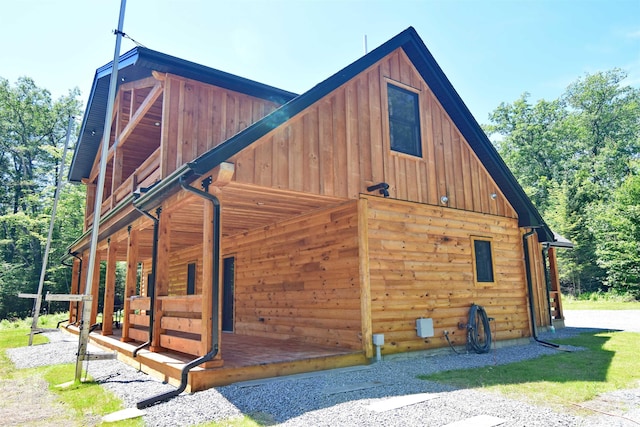 00 Serenity Ln, Lisbon, NH 03585 - view of side of property with board and batten siding