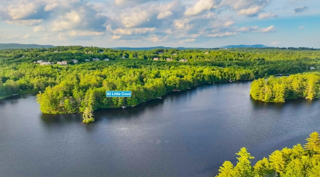 82 Little Cove Rd, New London, NH 03257 - bird's eye view of a water and mountain view
