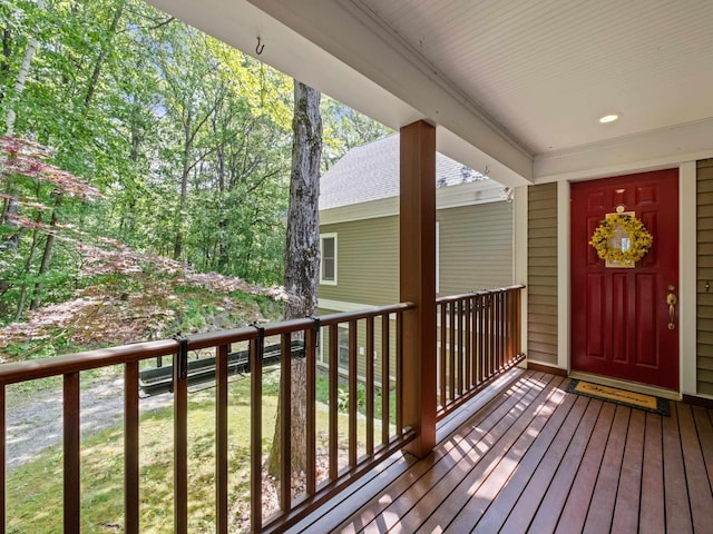 432 Shore Dr, Laconia, NH 03246 - view of wooden terrace