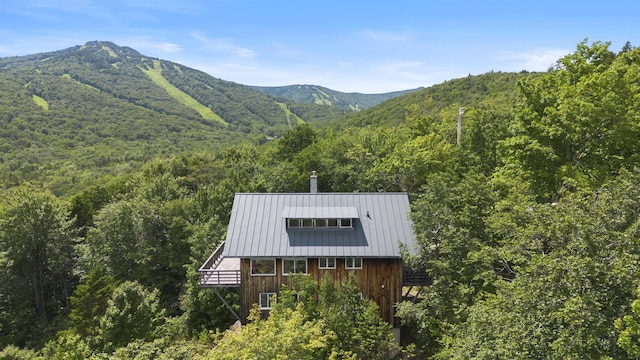 719 Roundabout Rd, Killington, VT 05751 - view of mountain backdrop with a forest