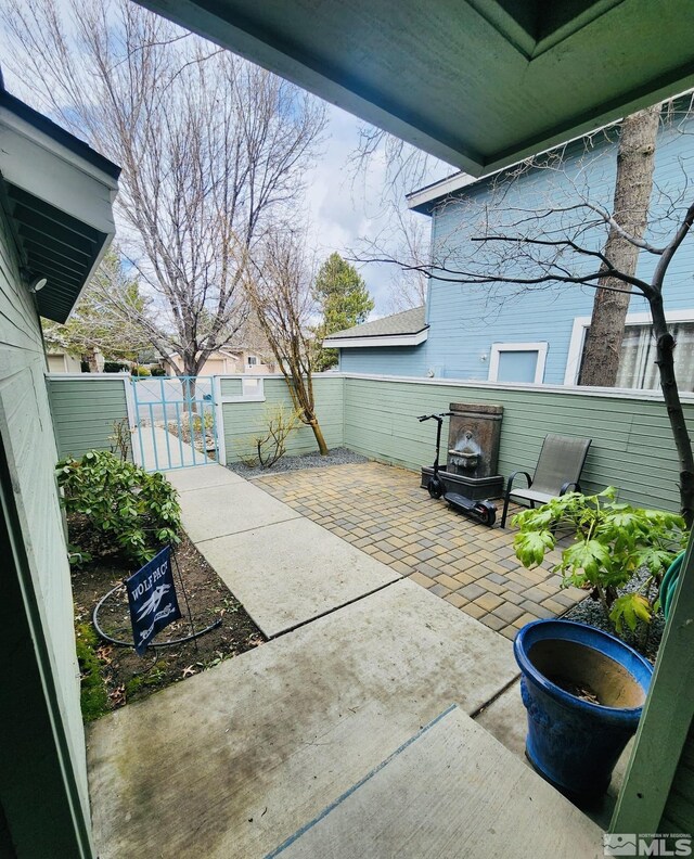 3348 Current Ct, Reno, NV 89509 - view of patio with fence and a gate