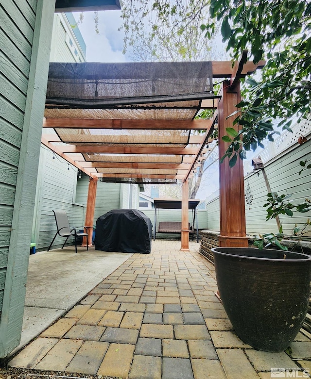 3348 Current Ct, Reno, NV 89509 - view of patio featuring a pergola and grilling area