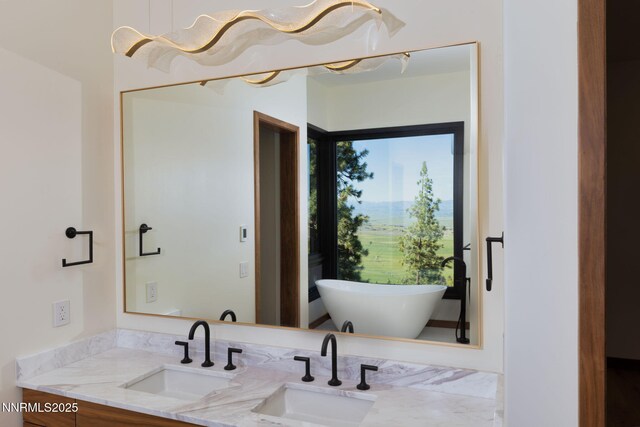 200 Overlook Dr Unit 29, Carson City, NV 89705 - bathroom with vanity and a freestanding bath