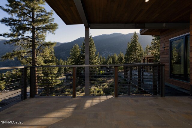200 Overlook Dr Unit 29, Carson City, NV 89705 - view of patio / terrace with a mountain view and a balcony