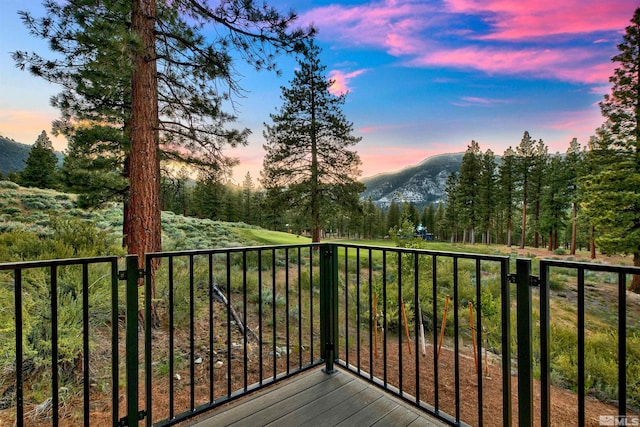 265 Mill Race Loop, Carson City, NV 89705 - wooden terrace with a mountain view