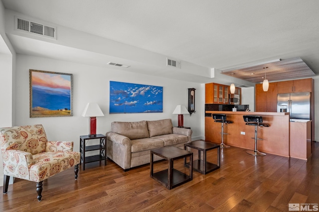 255 N Sierra St Unit 2013, Reno, NV 89501 - living room featuring dark wood-type flooring