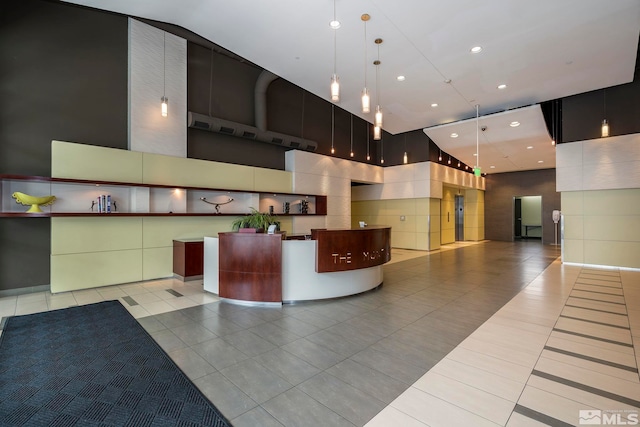 255 N Sierra St Unit 2013, Reno, NV 89501 - reception area featuring recessed lighting and a high ceiling