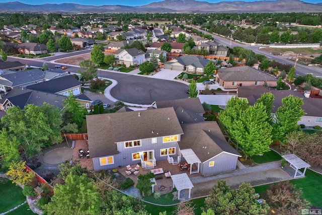 1008 Keystone Ct, Gardnerville, NV 89460 - aerial view of residential area with mountains
