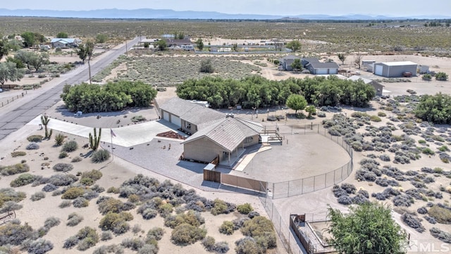 4223 Rancheria Rd, Fallon, NV 89406 - aerial view of property and surrounding area featuring a desert landscape and a mountainous background