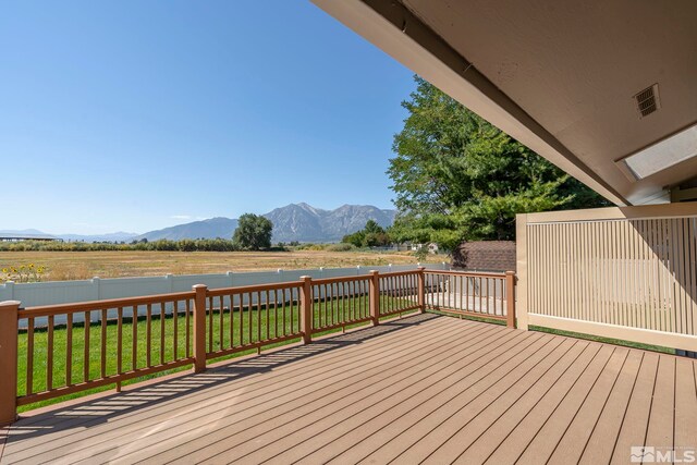 1663 Mackland Dr, Minden, NV 89423 - deck with a mountain view