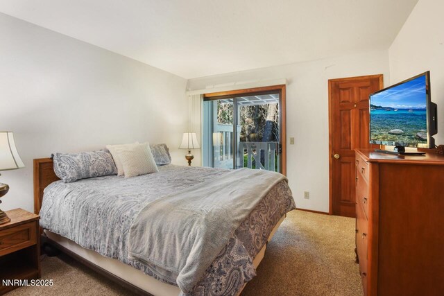 696 Village Blvd Unit 12, Incline Village, NV 89451 - carpeted bedroom with access to outside