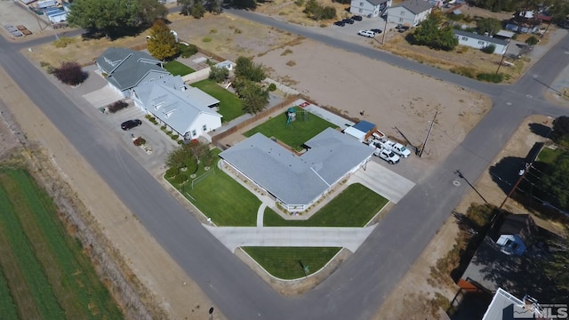 310 N Mountain View St, Yerington, NV 89447 - aerial view of property and surrounding area with nearby suburban area