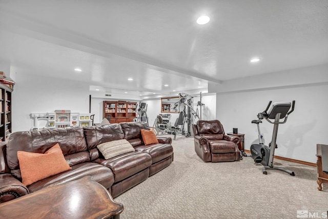 1865 Olive Ln, Reno, NV 89511 - carpeted living area featuring recessed lighting