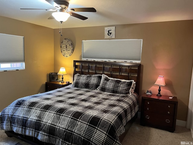 3205 Saint Clair Rd, Fallon, NV 89406 - bedroom with carpet and a ceiling fan