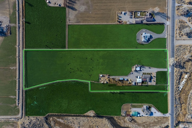 3205 Saint Clair Rd, Fallon, NV 89406 - aerial view of property and surrounding area featuring property parcel outlined