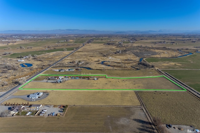 3205 Saint Clair Rd, Fallon, NV 89406 - aerial view of sparsely populated area featuring mountains and property boundaries highlighted